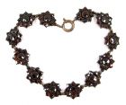 Vintage Victorian garnet flower bracelet