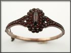 Vintage Victorian oval garnet bangle