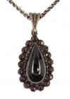Vintage Garnet Drop Pendant
