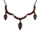 Vintage Three Drops Garnet Necklace