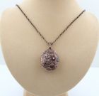 Large Vintage oval garnet locket