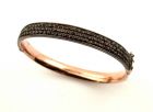 Original Bohemian three rows garnet bangle