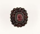 Vintage garnet ring Victorian style