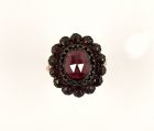 Vintage garnet ring Victorian style