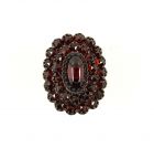 Vintage garnet ring Victorian style