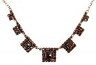 Bohemian garnet necklace in Art-Déco style