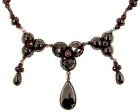 Vintage garnet necklace Victorian style