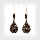 Original Bohemian garnet drop earrings