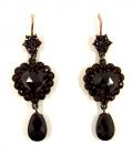 Vintage garnet earrings Victorian style