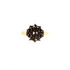 Smaller round Bohemian garnet ring