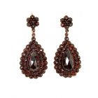 Vintage garnet earrings Victorian style