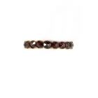 Bohemian set all around garnet eternity ring