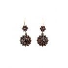 Original Bohemian garnet cascade earrings