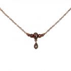 Vintage garnet necklace Victorian style