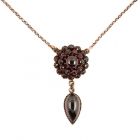 Vintage garnet necklace Victorian style