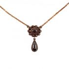 Vintage garnet necklace Victorian style