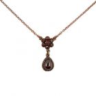 Vintage garnet necklace Victorian style