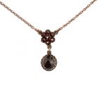 Vintage garnet necklace Victorian style