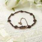 Original Bohemian garnet bracelet in Art Deco style