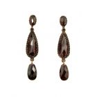Vintage garnet earrings Victorian style