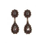 Vintage garnet earrings Victorian style