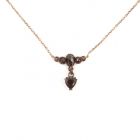 Vintage garnet necklace Victorian style