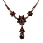 Collier mit gr.Blume + TropfenAnhänger