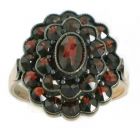 Boh.garnet ring oval