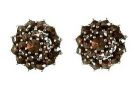Boh.garnet earring round