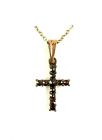 Boh.garnet pendant Cross chain included