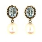 Marcasite Pearl Earrings