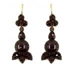 Garnet earrings *w/ 14ctgold wire