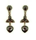 Ohrringe mit Herzbriollette