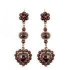 Ohrringe lang mit Herz 2-lagig