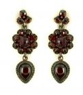 Ohrringe mit Blume und Tropfen