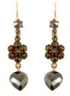 Garnet Heart Earrings