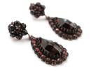 Vintage rosecut garnet drop earring