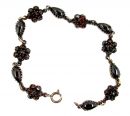 Vintage genuine garnet drops bracelet