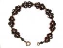 Vintage Victorian garnet bow bracelet