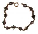 Lovely Vintage garnet bracelet in Victorian style