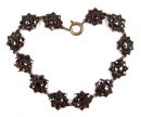 Vintage Victorian garnet flower bracelet