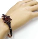 Vintage Victorian garnet bangle