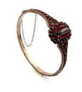 Vintage Victorian oval garnet bangle