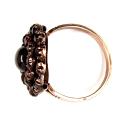 Vintage round genuine garnet ring