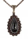 Vintage Garnet Drop Pendant