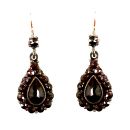Original Bohemian garnet drop earrings