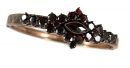 Vintage engraved garnet bangle