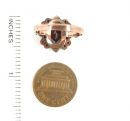Original Bohemian square garnet ring