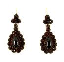 Vintage garnet drop earrings w/14ctgold wire