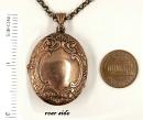 Large Vintage oval garnet locket